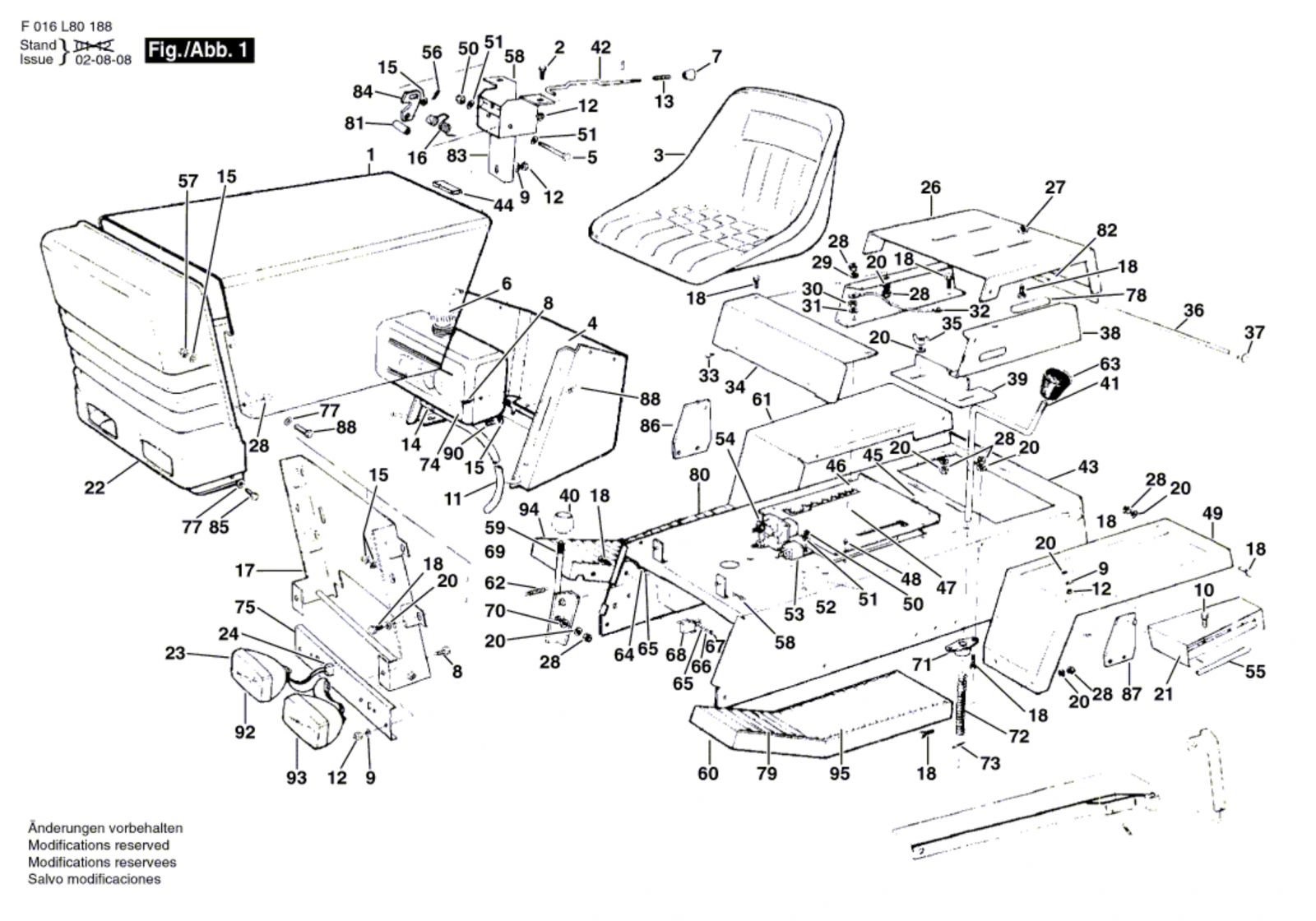 Atco F 016 L80 188 Tractor 12 36 Lawnmower Tractor12 36 Spare Parts